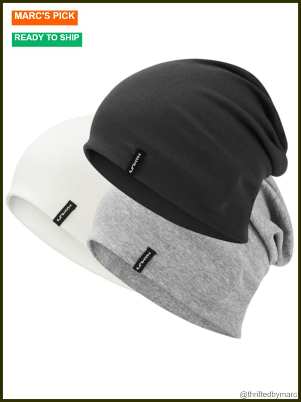 Slouchy Beanie Soft Cotton Double-Layer Warm Chemo Hat Unisex